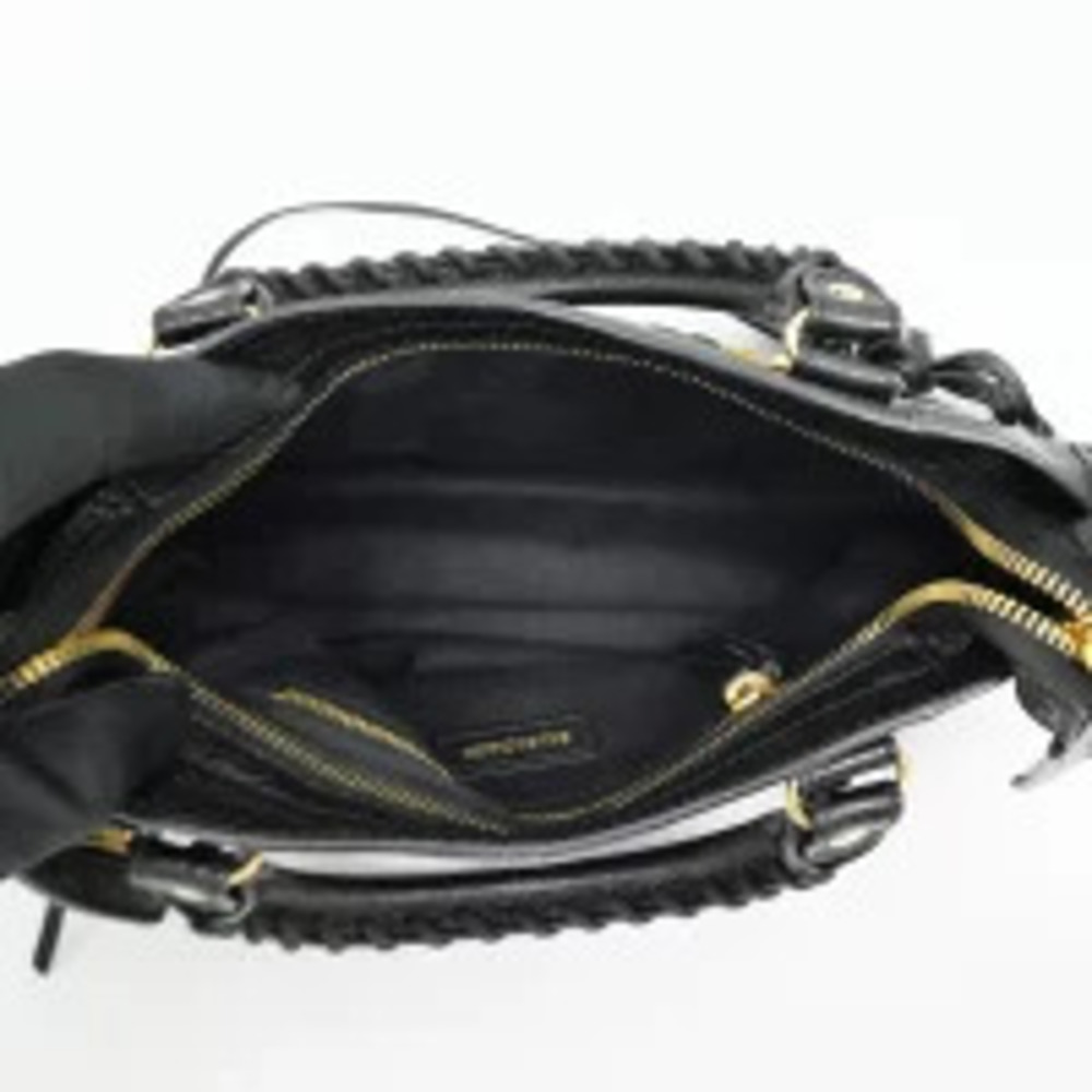 Balenciaga Metallic City Black Hand Shoulder Bag - Picture 5 of 6